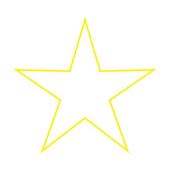 Obraz premium Star Icon. Golden Star Yellow Star Symbol.