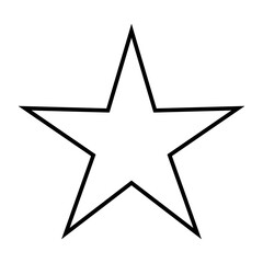Obraz premium Star icon. Black star symbol for designs.