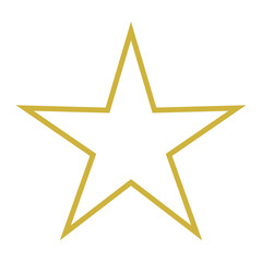 Golden Star Icon. Star Symbol For Designs.