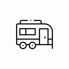 caravan travel icon sign vector