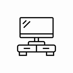tv set icon sign vector