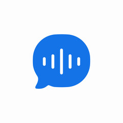voice message icon sign vector