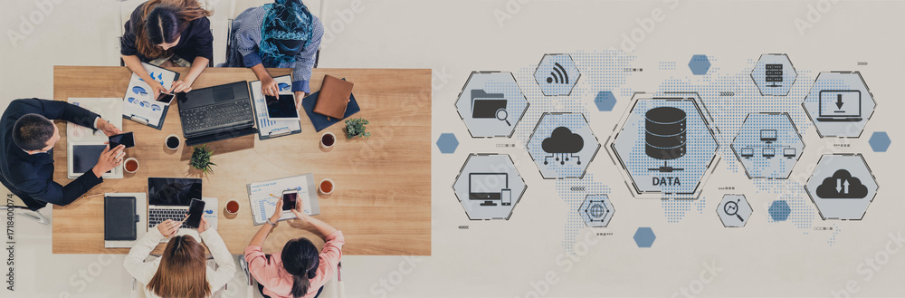 Poster cloud computing, cloud strategy, and cloud technology transforming digital infrastructure with scala
