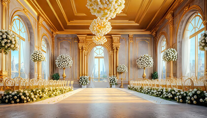 Beautiful wedding interior, Wedding card series, beautiful official wedding decoration