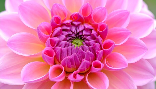 Close-up of a vibrant pink dahlia (4) - Powered by Adobe
