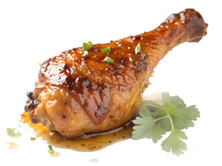 roasted chicken on a white plate