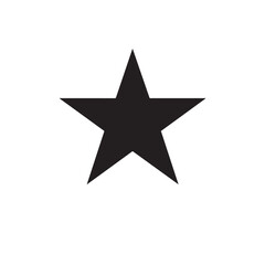 Elegant Minimalist Black Star Icon - Award, Favorite, Rating Symbol