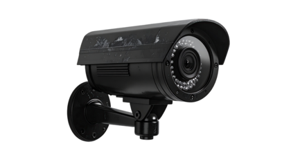 Dark security camera, textured casing