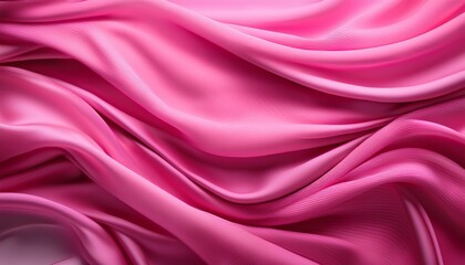 Obraz premium A Stunning Depiction Of Vibrant Pink Flowing Textures Capturing The Essence Of Movement And Fluidity Perfect For Conveying Energy And Artistic Expression