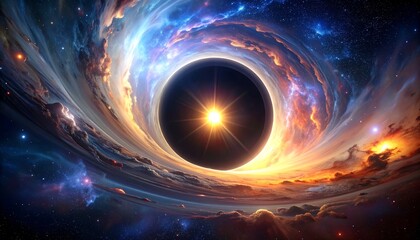 Cosmic vortex with a central sun