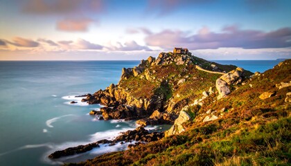 Coastal landscape at sunset (1)