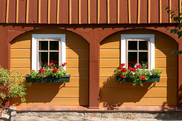 Umgebindehaus in der Lausitz (Sachsen)
