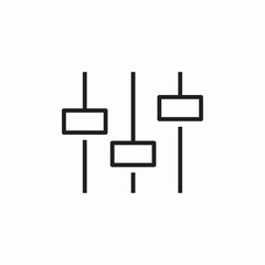 tuner mixer icon sign vector