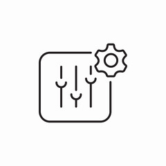 tuner mixer settings icon sign vector