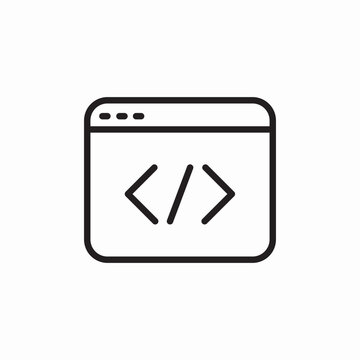 website programming icon sign vector