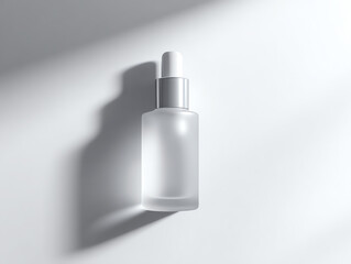 Elegant dropper bottle on a soft light background showcasing beauty.