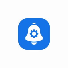 notification settings icon sign vector
