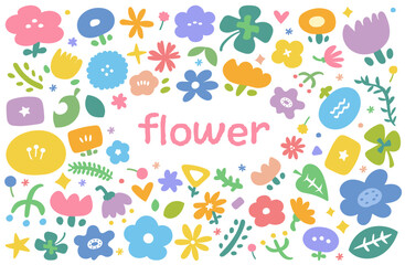 お花のイラストセット