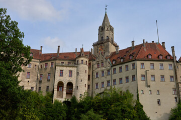 Fototapeta premium Sigmaringen, Germany - located in the Black Forest, very close to the source of the river Danube, Sigmaringen is famous for its Medieval fortress