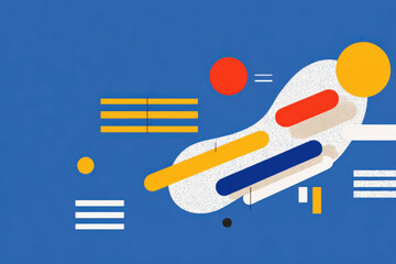 data analysis sheet featuring ar numbers and blurred white text bars set against solid color background
