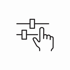 mixer tuner customize icon sign vector