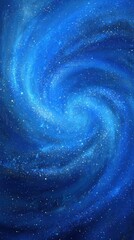 Obraz premium Abstract Blue Glitter Spiral Design