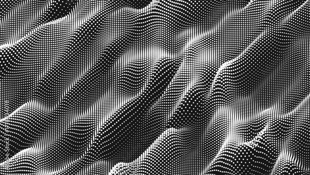 Poster point wave noise texture. abstract dot background. technological cyberspace background.