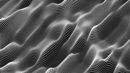 Point wave noise texture. Abstract dot background. Technological cyberspace background.