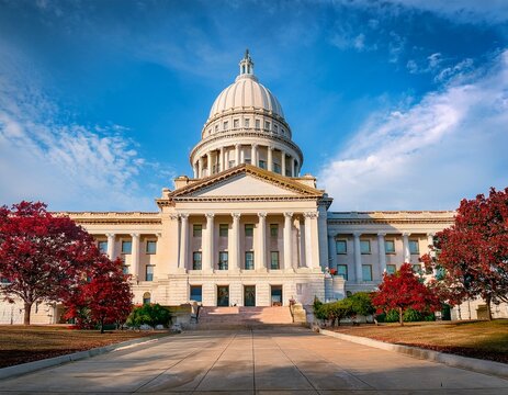 little rock arkansas usa at the state capitol