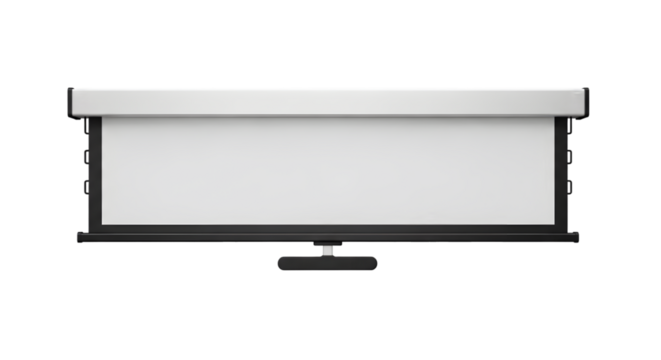 Layar Proyektor Portabel Di Latar Belakang Hitam