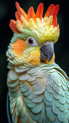 Fototapeta premium Surprised parrot. High quality photo