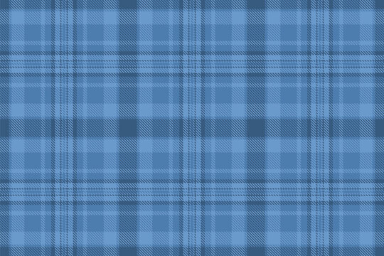 Classic blue plaid pattern. Versatile background for design, apparel, or textiles. Represents tradition, comfort, and a timeless, rustic aesthetic.