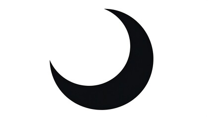 Simple crescent moon graphic