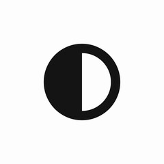 screen photo contrast level icon sign vector