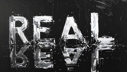 Abstract word art on dark background