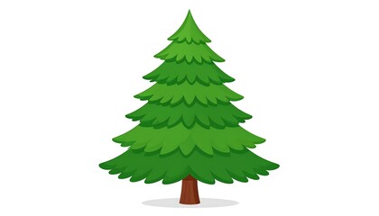 Simple green Christmas tree graphic
