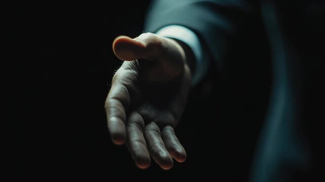 Handshake over the table
