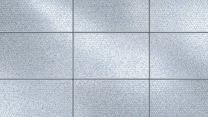 Naklejka premium Luxurious silver tile pattern in 4k render