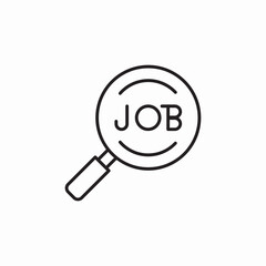 job search magnifier icon sign vector