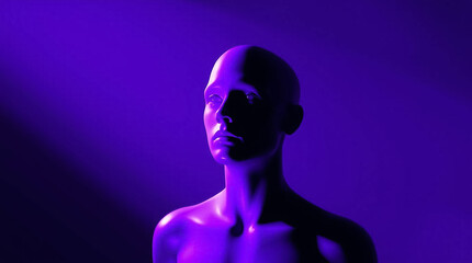 Mannequin in artistic lighting