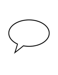 Fototapeta premium Simple speech bubble graphic