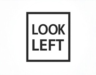 Fototapeta premium Simple square graphic with text