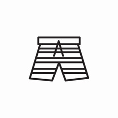 male swimming pants icon sign vector