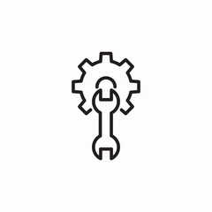 maintenance service icon sign vector