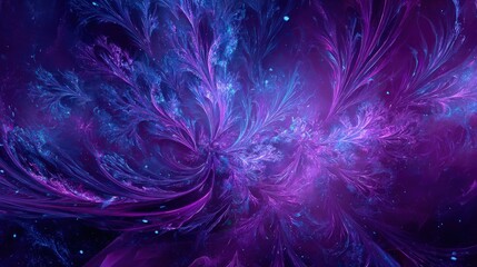 Obraz premium Abstract Purple And Blue Galaxy Design