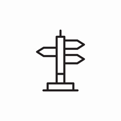 wayfinder direcrion path icon sign vector