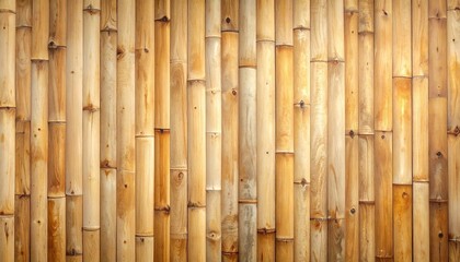 Bamboo Stalk Wall Texture Natural Warmth and Rustic Charm with Vertical Pattern Background