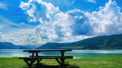 Summer Nature Landscapes: Green Mountains, Blue Skies & Lakes &ndash; Panoramic Alps Views