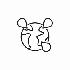 world locations icon sign vector