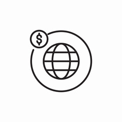 world money icon sign vector